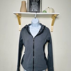 ✨Abercrombie & Fitch Women's Hoodie Jacket Gray Full Zip Sz Medium